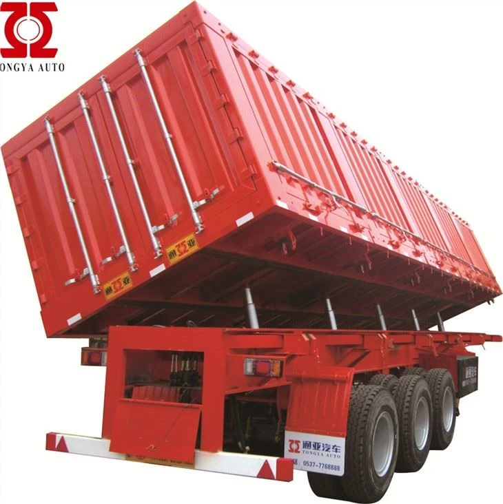 3axles साइड डंप ट्रेलर