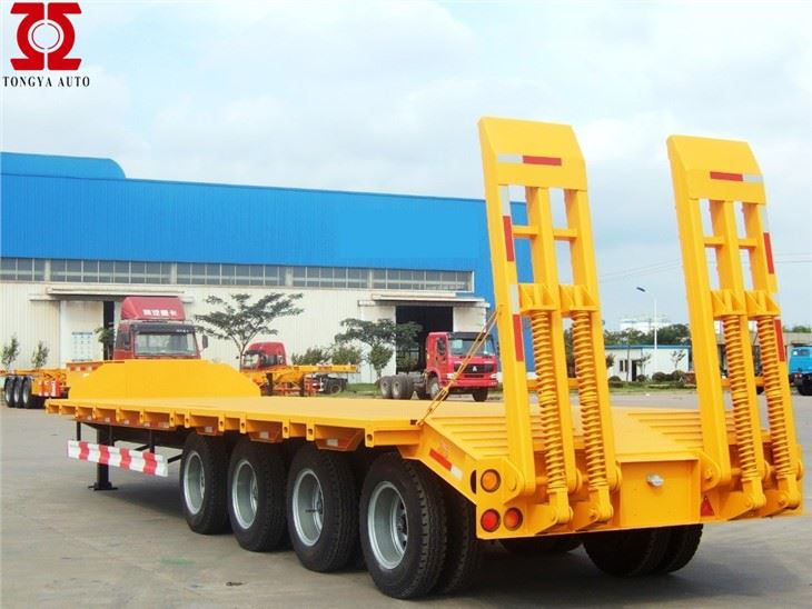 4axles लो बेड सेमी ट्रेलर