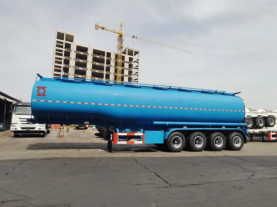 स्टॉक 55m3 तेल टैंकर सेमी ट्रेलर की कम कीमत पर बिक्री