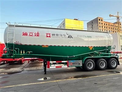 3 एक्सल 60m3 बल्क सीमेंट टैंकर सेमी ट्रेलर